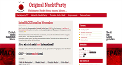 Desktop Screenshot of originalnacktparty.de